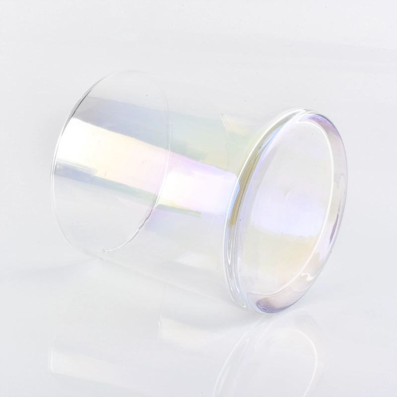 Transparent customized candle vessel glass candle jar wedding decoration in bulk