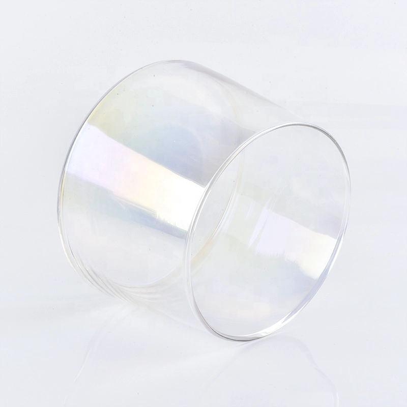Clear customized candle vessel glass candle jar wedding centerpieces wholesales