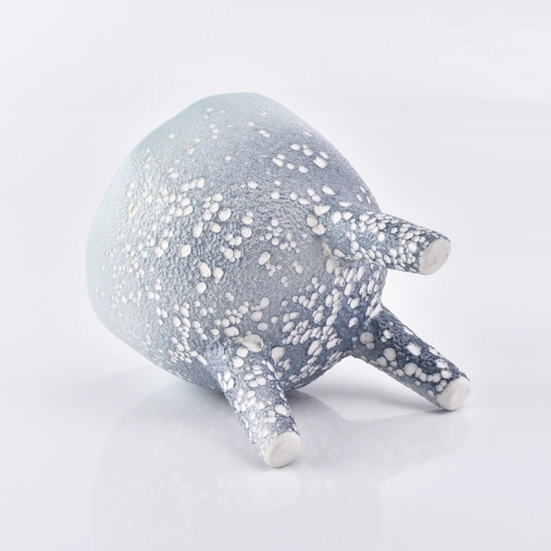 Popular glazed candle holder ceramic candle container wedding centerpieces