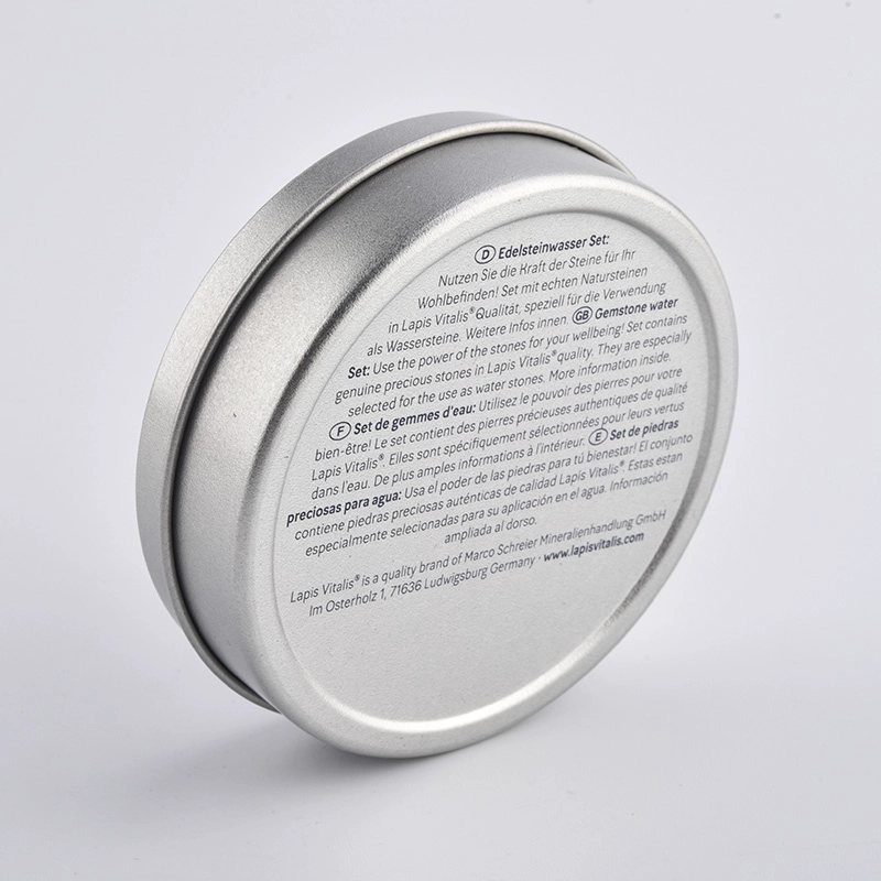 130ml tin cylinder jar with transparent lids empty home decoration for wholesale