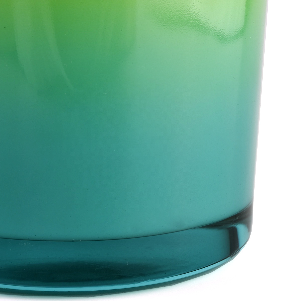 Luxury apothecary scented soy wax candle jar glass gradient candle holders
