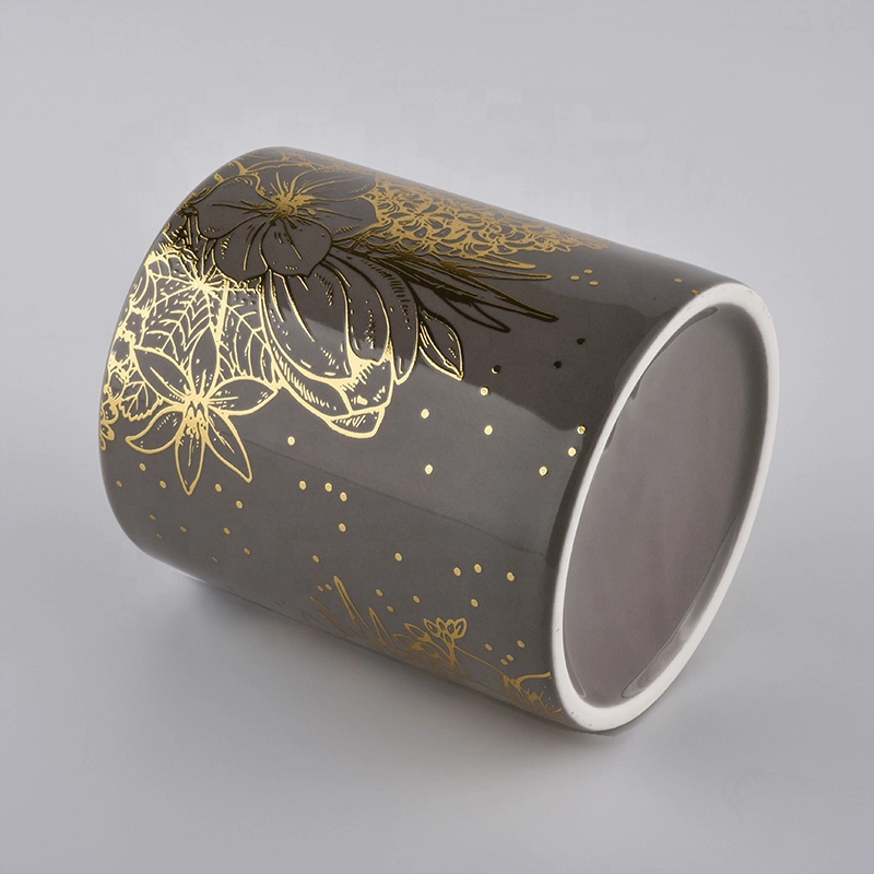 Wholesale Custom Ceramic Lead-free Glass Candle Jar With Lid