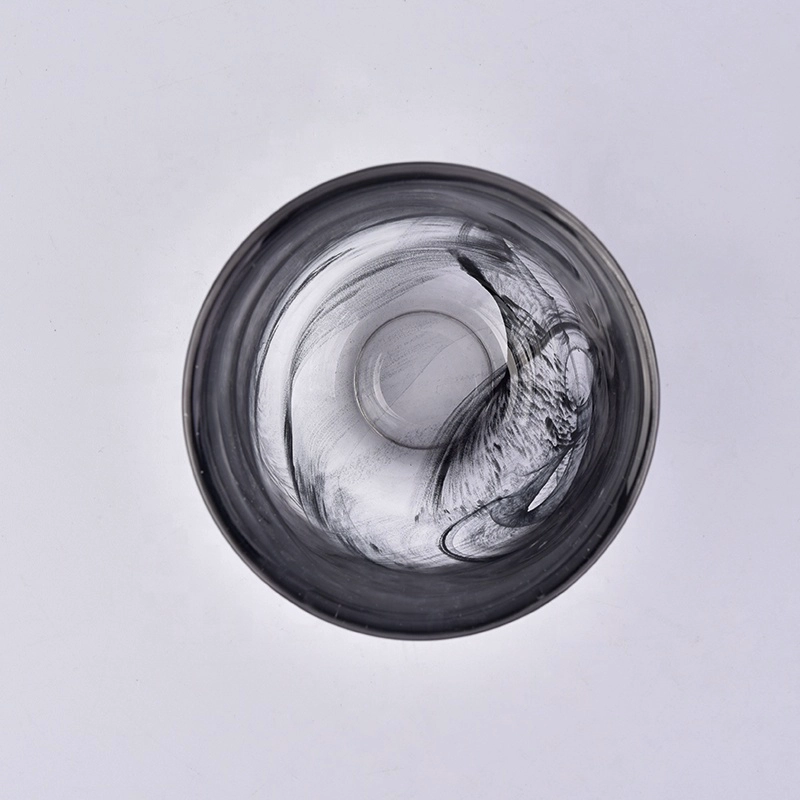 Empty hurricane votive glass candles holder home decoration