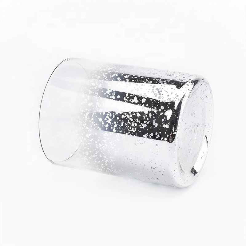 Matte silver decorative glass candle holders wedding centerpieces wholesales