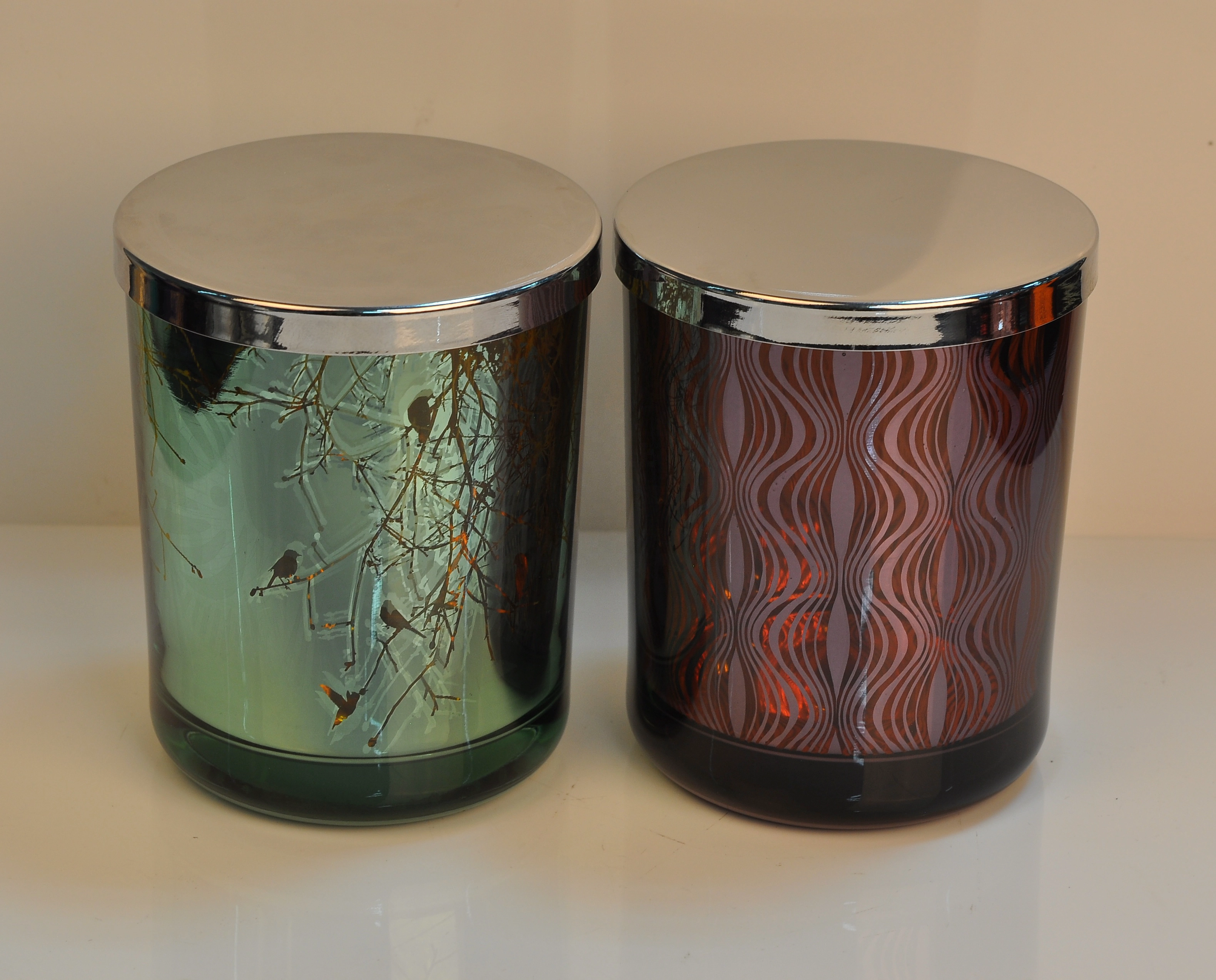 Supplier Chinese luxury mercury empty decorative glass candle holders jar