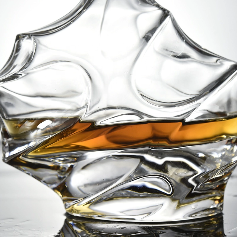 5 pieces Sunny twist crystal glass wine whiskey decanter cups sets