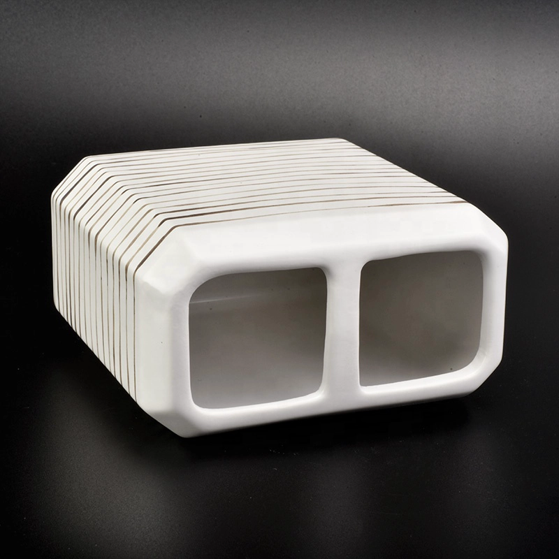 4ps Square white ceramic bathroom accessories set toothbrush holder soap dish