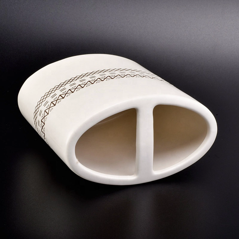 Home Accessories White Ceramic Bathroom Accessories Set of 4pcs for Home Bath Decor