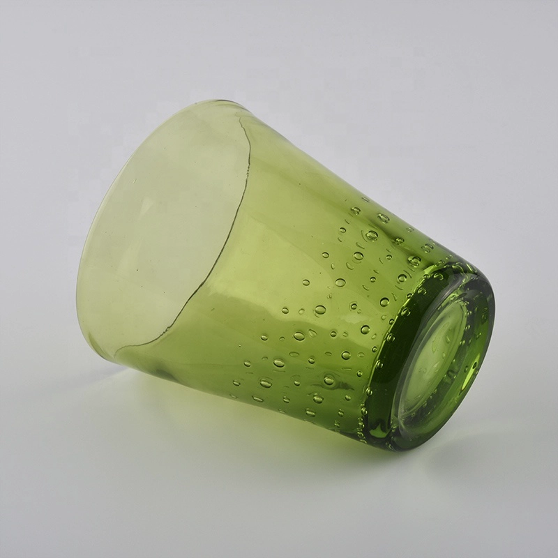 rain drop bubble inside glass candle cup candle holders hanamade