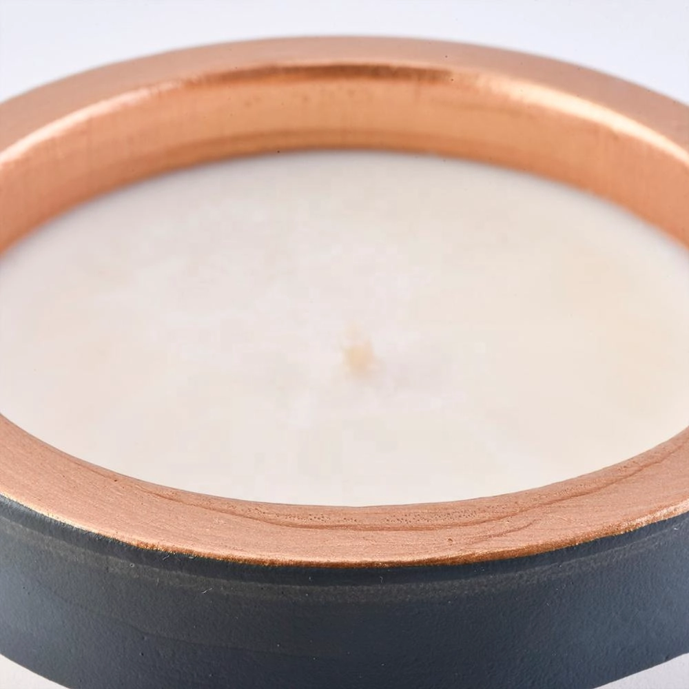 Wholesales glazed frosted votive ceramic candle jar 10oz 20oz