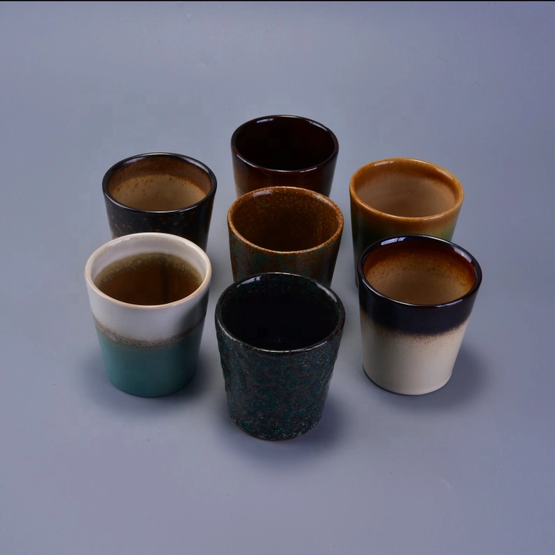 100ml Customized ceramic candle container for home decoration