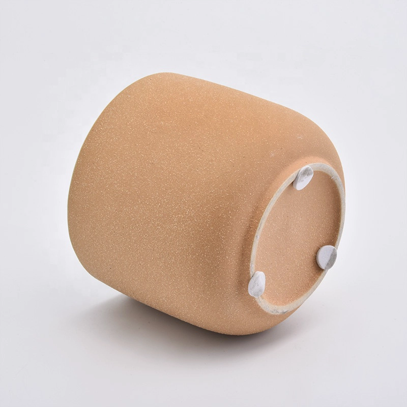 Customized matte votive ceramic candle container