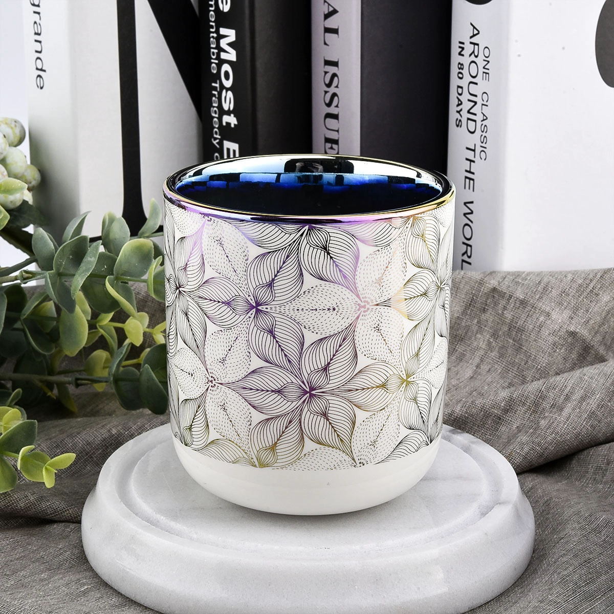 unique candle jar with lid ceramic candles container soy wax