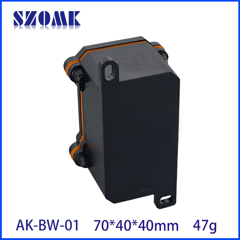 Gabinete à prova d'água para caixa de junção de conexão de cabo à prova de intempéries caixa de instrumento de plástico ao ar livre AK-BW-01 70*40*40mm