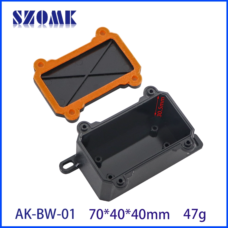 Gabinete à prova d'água para caixa de junção de conexão de cabo à prova de intempéries caixa de instrumento de plástico ao ar livre AK-BW-01 70*40*40mm