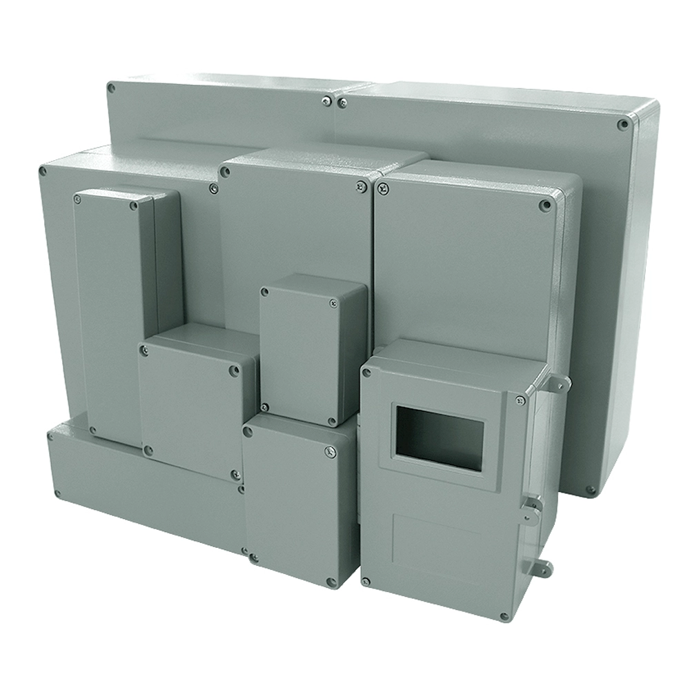 China Custom Die Cast Aluminum Box Metal Industrial Housing Ip65 Waterproof Temperature and Humidity Control Instrument Electrical Die-Casting Aluminum Enclsoures manufacturer