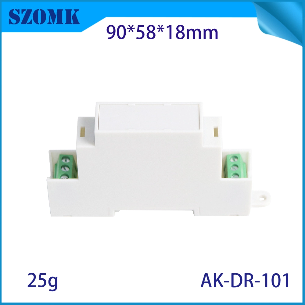 90*58*18MM OAK-DR-101 PC Din Rail Plc boîtier de commande bornes PCB boîte Din Rail boîtier en plastique