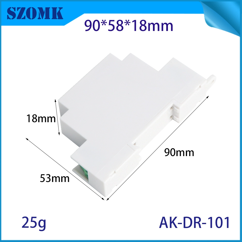 90*58*18MM OAK-DR-101 PC Din Rail Plc boîtier de commande bornes PCB boîte Din Rail boîtier en plastique