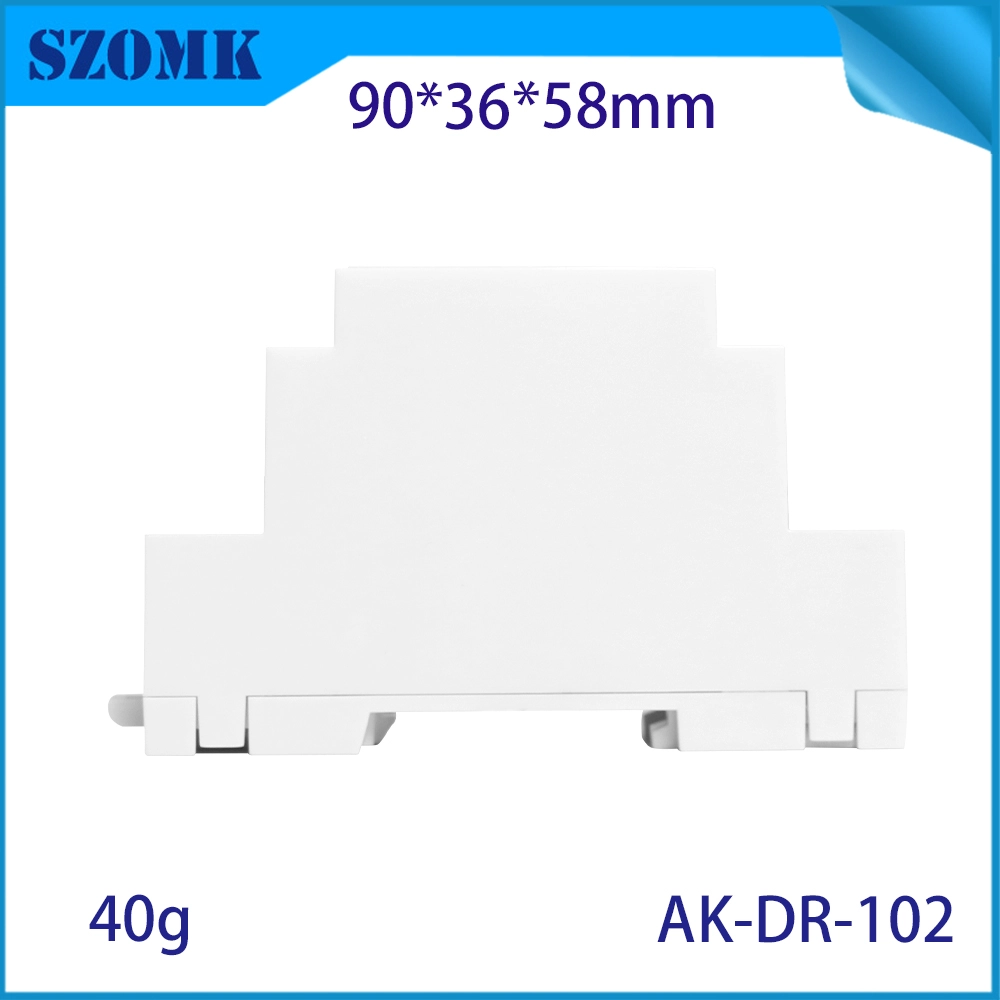 90 * 58 * 36 mm AK-DR-102 PC-DIN-Schienengehäuse 6-Punkt-Arbeitsplatinengehäuse Kunststoff-DIN-Schienengehäuse
