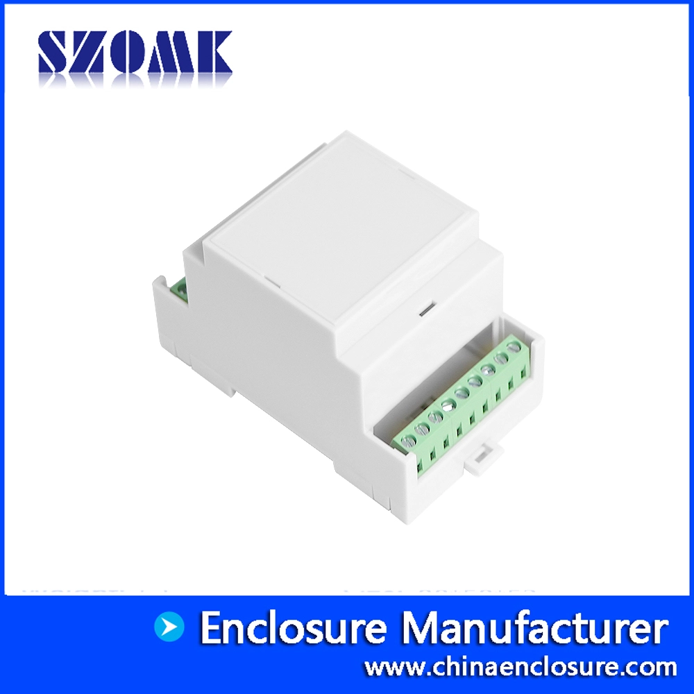 90*58*53mm AK-DR-103 din gabinetes montados em trilho pcb disjuntor 18 terminais plásticos din rail cercos