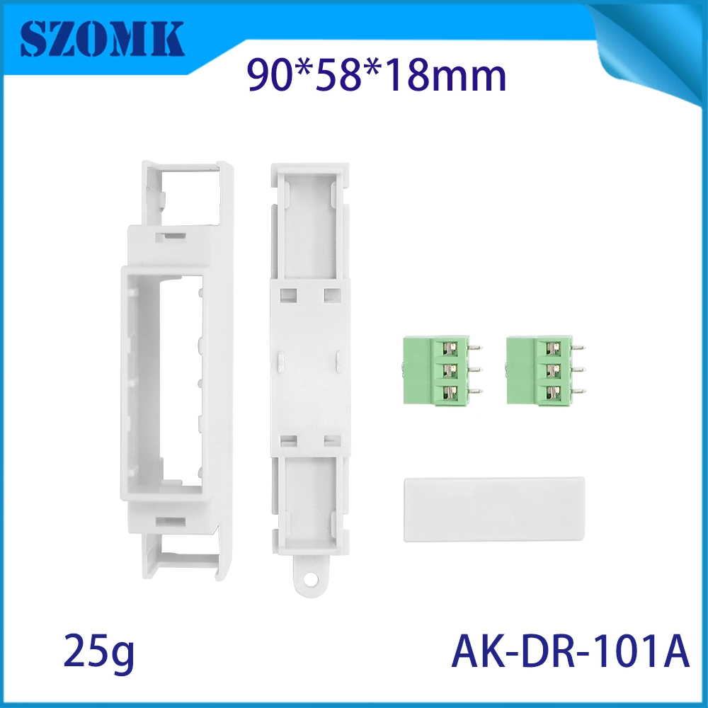 90*58*18MM OAK-DR-101 PC Din Rail Plc boîtier de commande bornes PCB boîte Din Rail boîtier en plastique