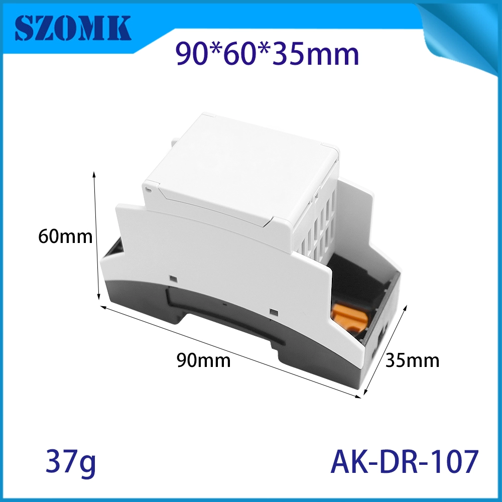 China 90*60*35MM AK-DR-107 Din Rail Pcb Holder Circuit Breaker Terminal Connector Module Mounting Bracket Din Rail Enclosure manufacturer