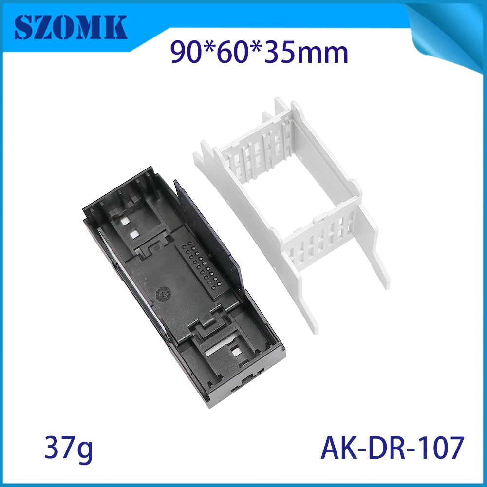 90*60*35MM AK-DR-107 Din Rail Pcb Holder Circuit Breaker Terminal Connector Module Mounting Bracket Din Rail Enclosure