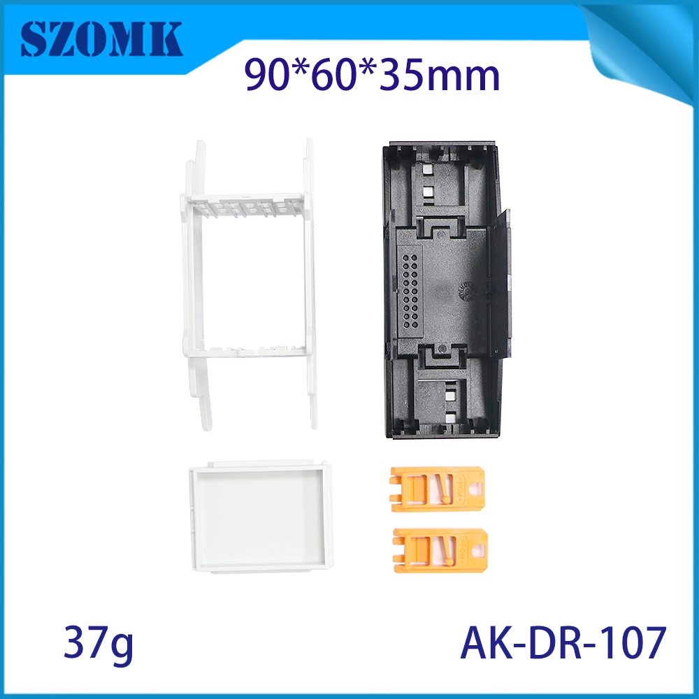 90*60*35MM AK-DR-107 Din Rail Pcb Holder Circuit Breaker Terminal Connector Module Mounting Bracket Din Rail Enclosure