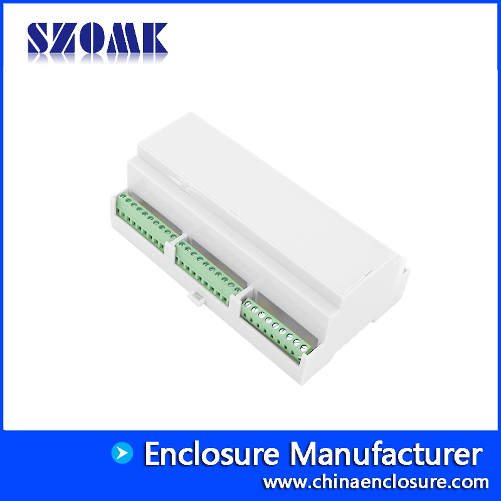 160*90*58MM AK-DR-106 Connettori su guida Din Pc Montaggio su guida Din Modulo a vite Adattatore Morsettiera in plastica su guida Din Box
