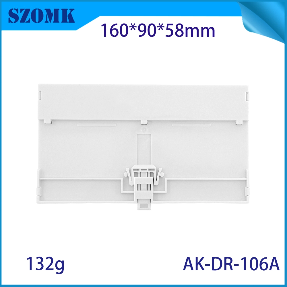 160*90*58MM AK-DR-106 Connettori su guida Din Pc Montaggio su guida Din Modulo a vite Adattatore Morsettiera in plastica su guida Din Box