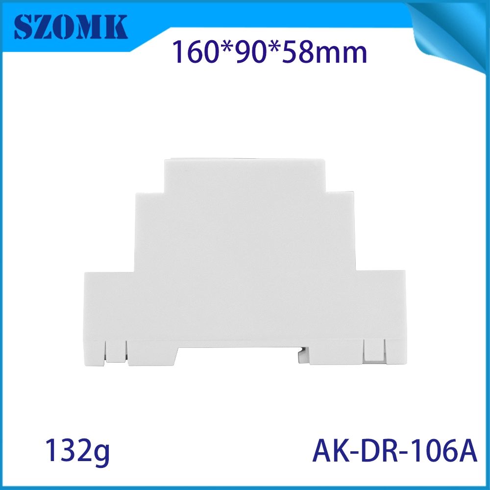 160*90*58MM AK-DR-106 Connettori su guida Din Pc Montaggio su guida Din Modulo a vite Adattatore Morsettiera in plastica su guida Din Box