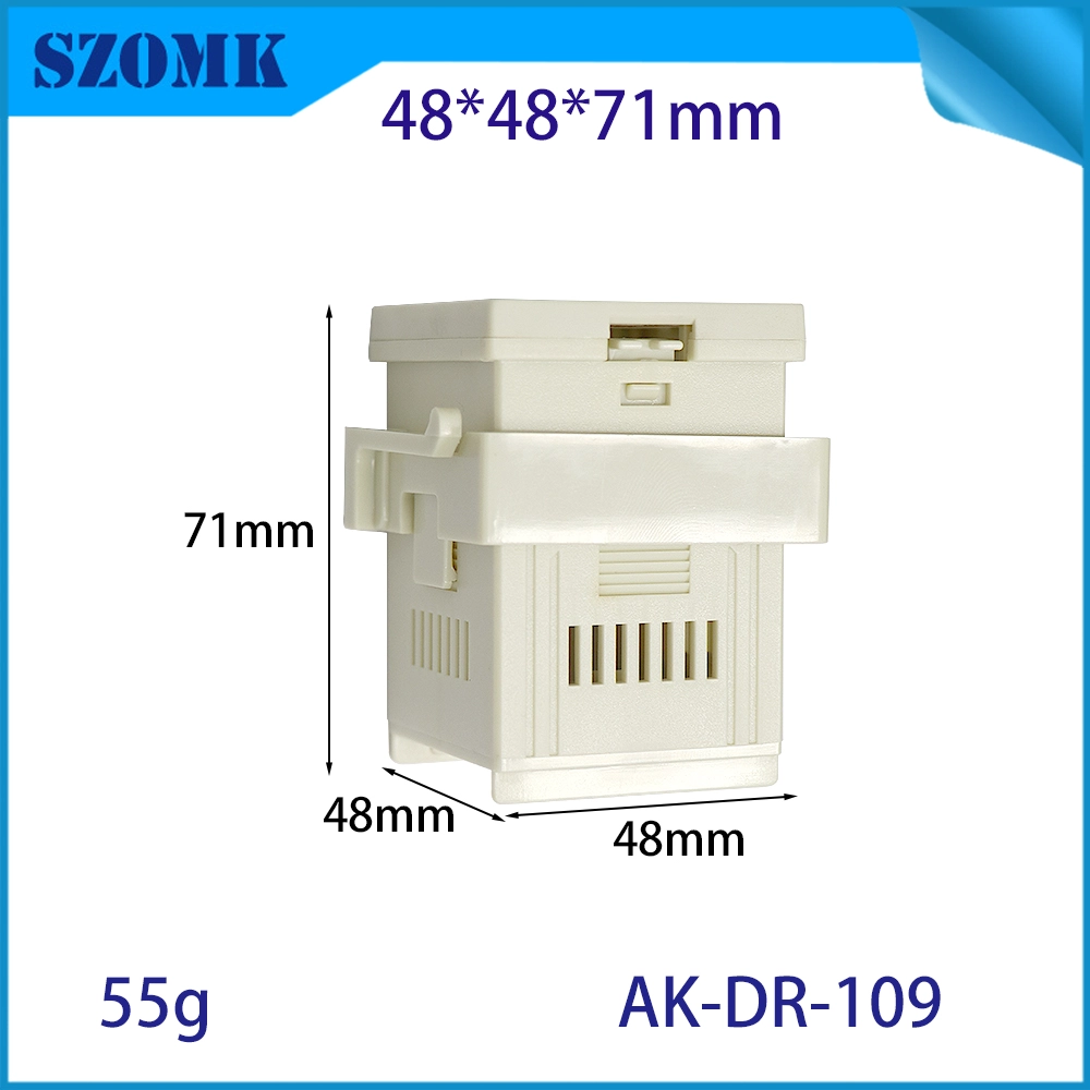 China 48*48*71mm AK-DR-109 Din Rail Mounting Adapter Electronic Enclosure Plastic Terminal Block Din Rail manufacturer