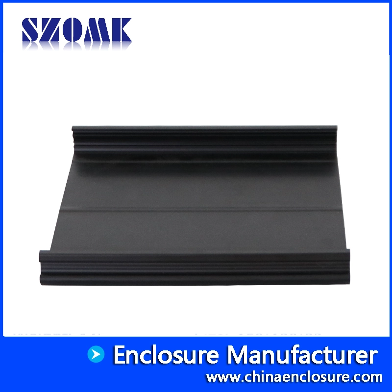 150 * 108 mm AK-DR-90 Black Vertical Din Rail PVC Tray Mountting Feet Pa Loing Pièces pour PCB Din Rail Installation