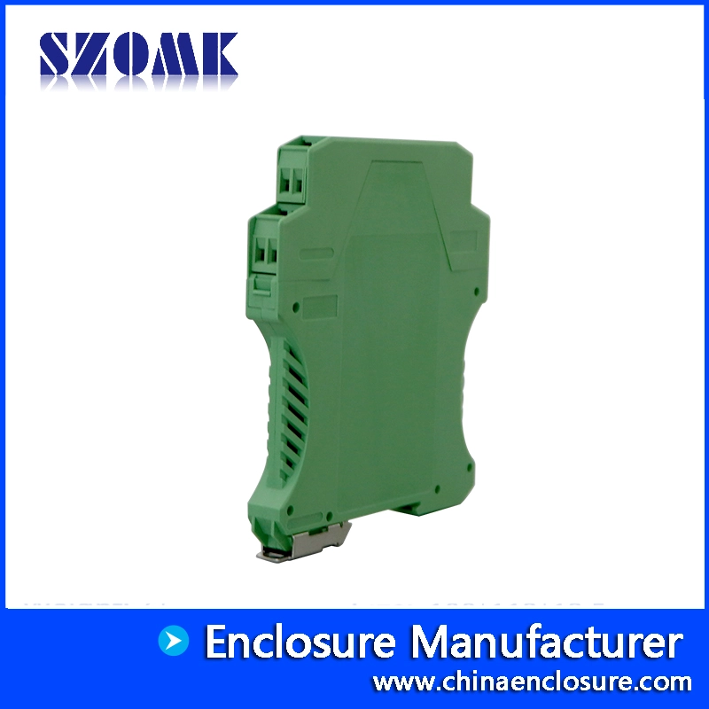 100*112*12.5MM AK-DR-93 Green Pcb Din Rail Type Terminal Blocks Connector Electrical Transformer Din Rail Enclosure