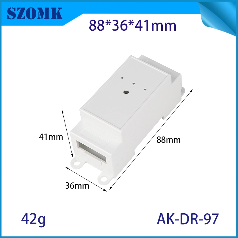 88*36*41 mm AK-DR-97 Din Rail Murned Monthed Closure RG45 a 485 Caso de tarjeta de red de recinto de comunicación