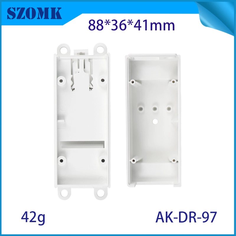 88*36*41 mm AK-DR-97 Din Rail Murned Monthed Closure RG45 a 485 Caso de tarjeta de red de recinto de comunicación