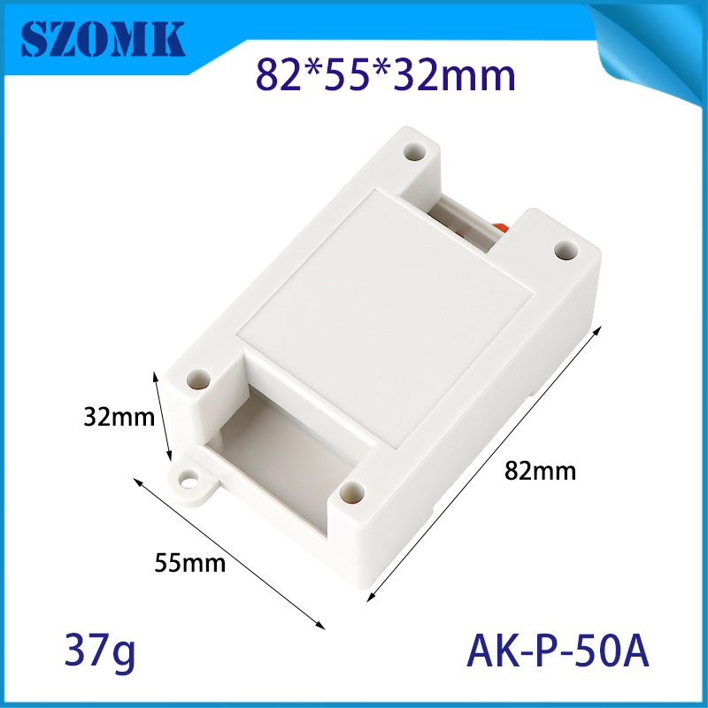 82*54*32 mm AK-P-50A PLC Monitor de control industrial Montaje ABS Plastic Din Rail Closure para electricidad