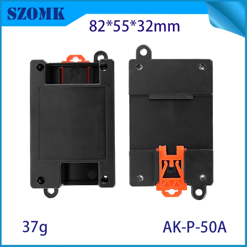 82*54*32 mm AK-P-50A PLC Monitor de control industrial Montaje ABS Plastic Din Rail Closure para electricidad