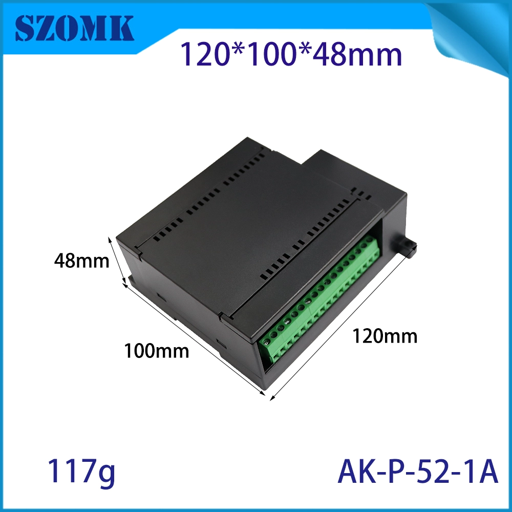 120*100*48 mm AK-P-52 Caja de control de proyecto Módulo de aislamiento de plástico Módulo de riel DIN eléctrico con bloque terminal