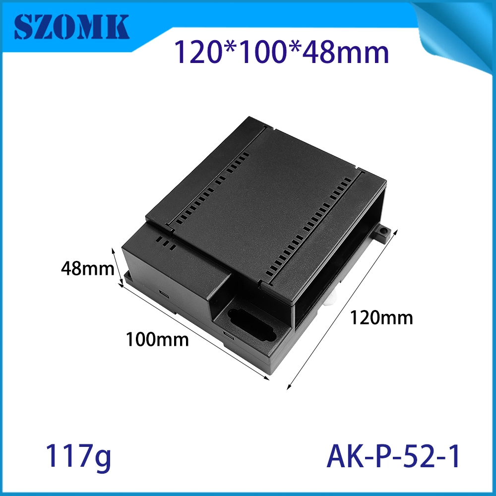 120*100*48 mm AK-P-52 Caja de control de proyecto Módulo de aislamiento de plástico Módulo de riel DIN eléctrico con bloque terminal