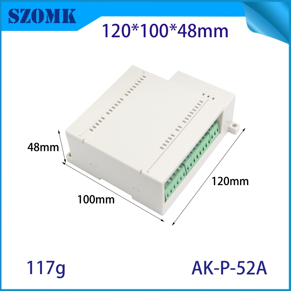 120*100*48 mm AK-P-52 Caja de control de proyecto Módulo de aislamiento de plástico Módulo de riel DIN eléctrico con bloque terminal