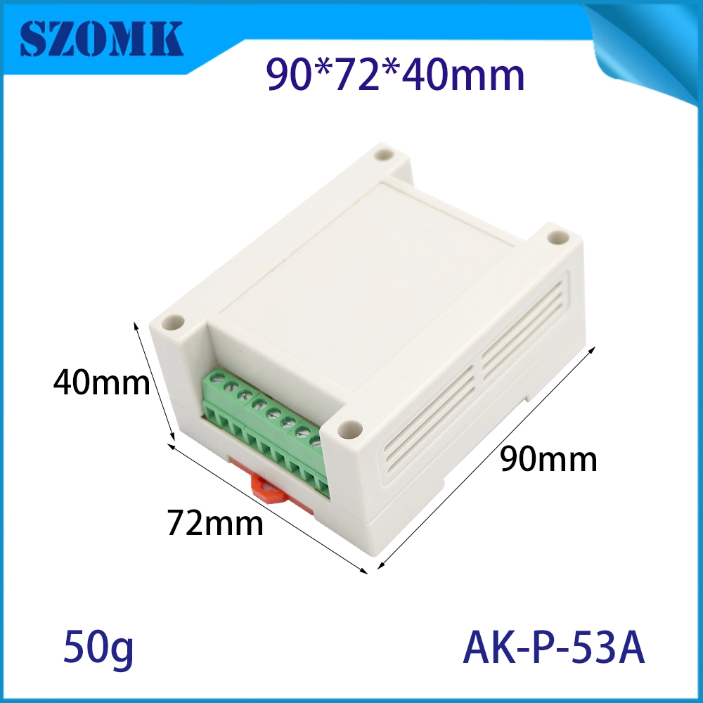 120*100*48mm AK-P-53A Din Terminal Block Block Box 128-5.08 Terminale 9 bit Bit ABS PCB PCB Box