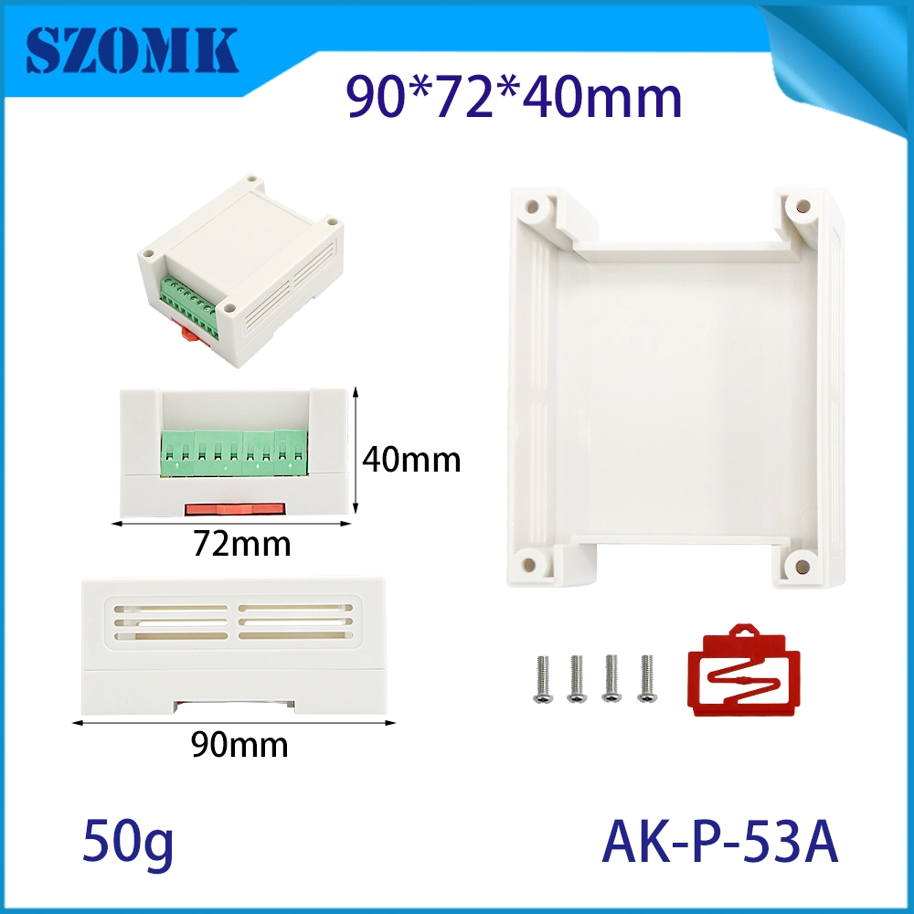 120*100*48mm AK-P-53A Din Terminal Block Block Box 128-5.08 Terminale 9 bit Bit ABS PCB PCB Box
