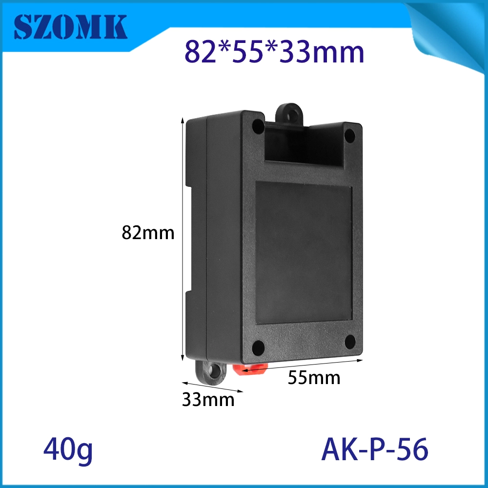 China 82*54*32MM AK-P-56 Temperature and Humidity Sensor Housing Plc Industrial Din Rail Enclosure manufacturer