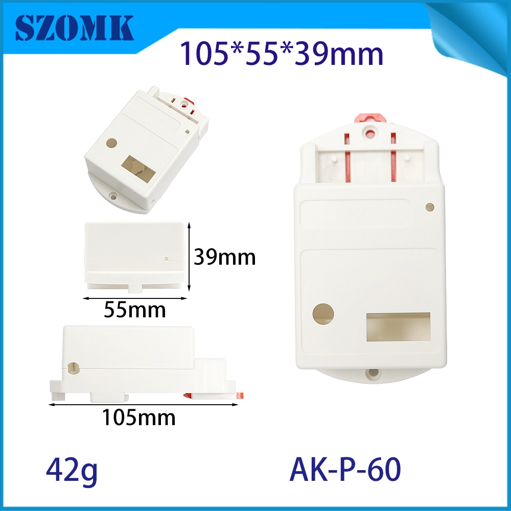 105*55*39mm AK-P-60塑料DIN轨道型遥控开关导管盒外壳带有显示屏