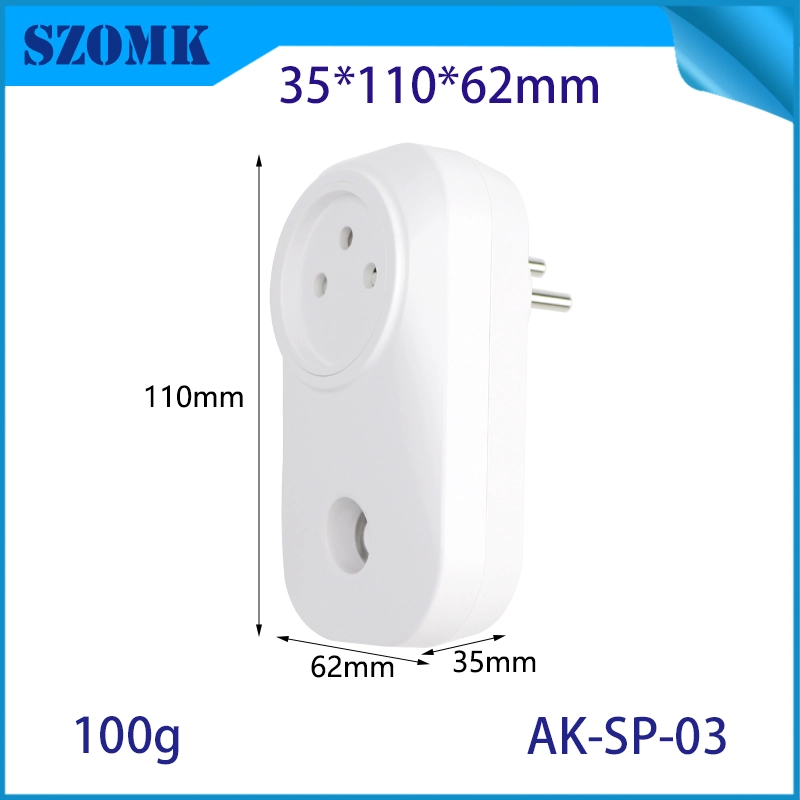 AK-SP-03以色列标准智能家居插头火花塞PC PC塑料盒