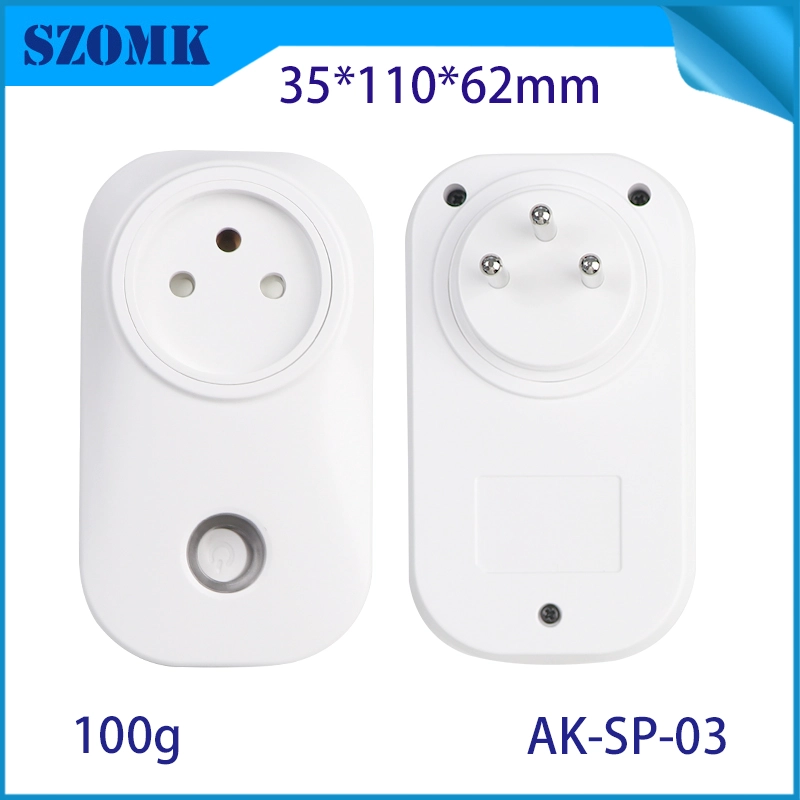 AK-SP-03以色列标准智能家居插头火花塞PC PC塑料盒