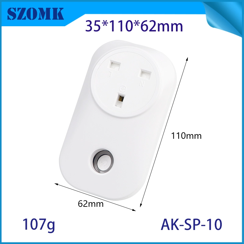 AK-SP-09 Italian Standard– 10A Flame Retardant V0 Plug Enclosures Alexa Compatible Inteligente Wifi Socket Smart Plug Box - COPY - fhw64h