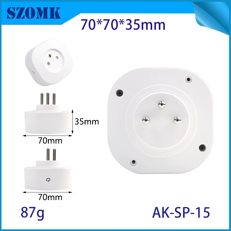 AK-SP-15 ~ 27 Multi-spezifische elektronische Leiterplatten-Smart Plug-Stecker-Gehäuse 70*70*35 mm