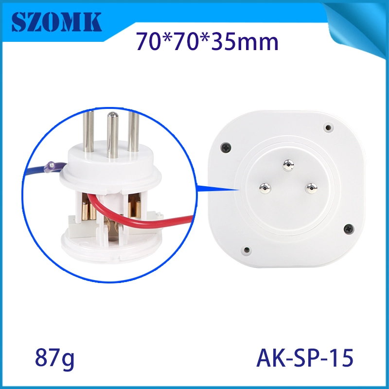 AK-SP-15 ~ 27 Multi-spezifische elektronische Leiterplatten-Smart Plug-Stecker-Gehäuse 70*70*35 mm